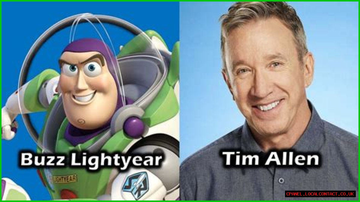 Actor Tim who voices Buzz Lightyear
