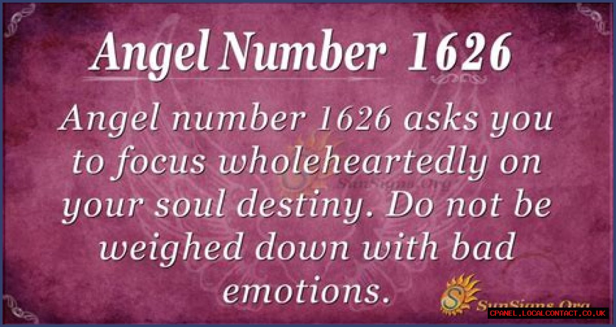 
ANGEL NUMBER 1626
