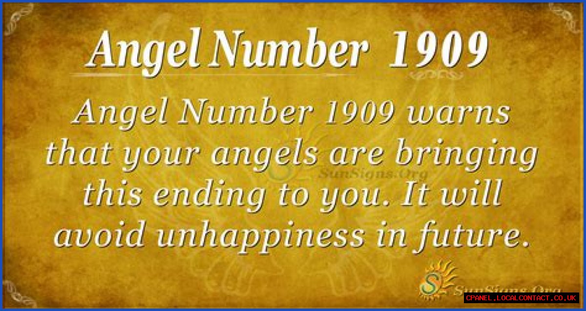 
ANGEL NUMBER 1909
