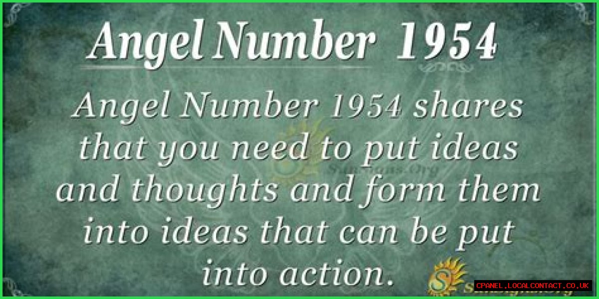 
ANGEL NUMBER 1954
