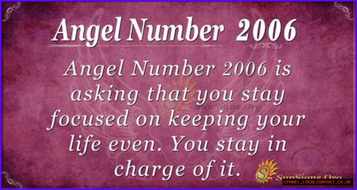 
ANGEL NUMBER 2006
