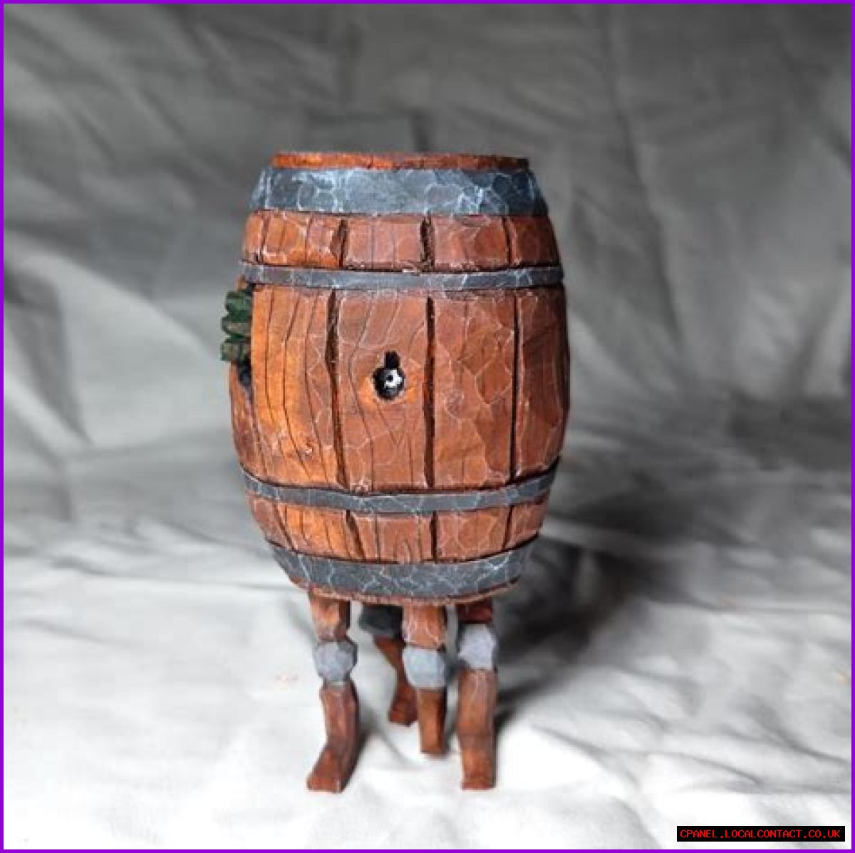 ___ barrel (trapped): 2 wds.