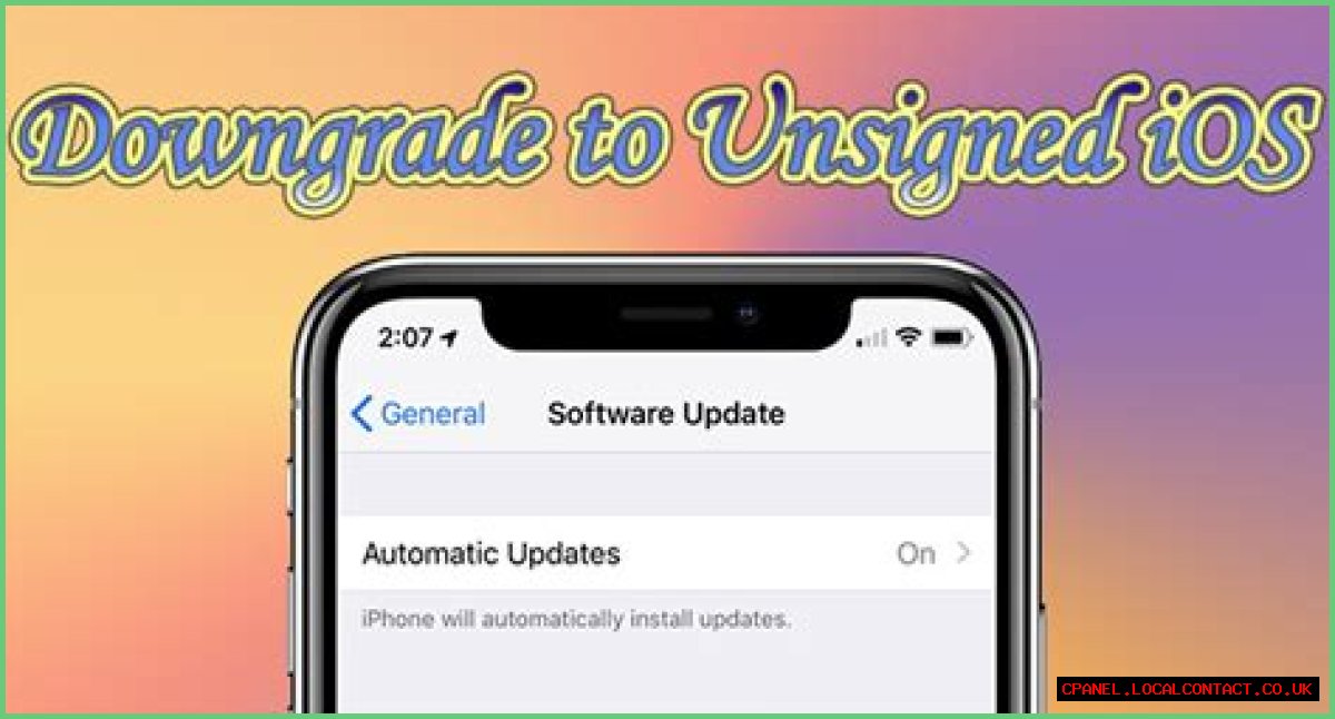 Can you downgrade to an unsigned version of iOS?