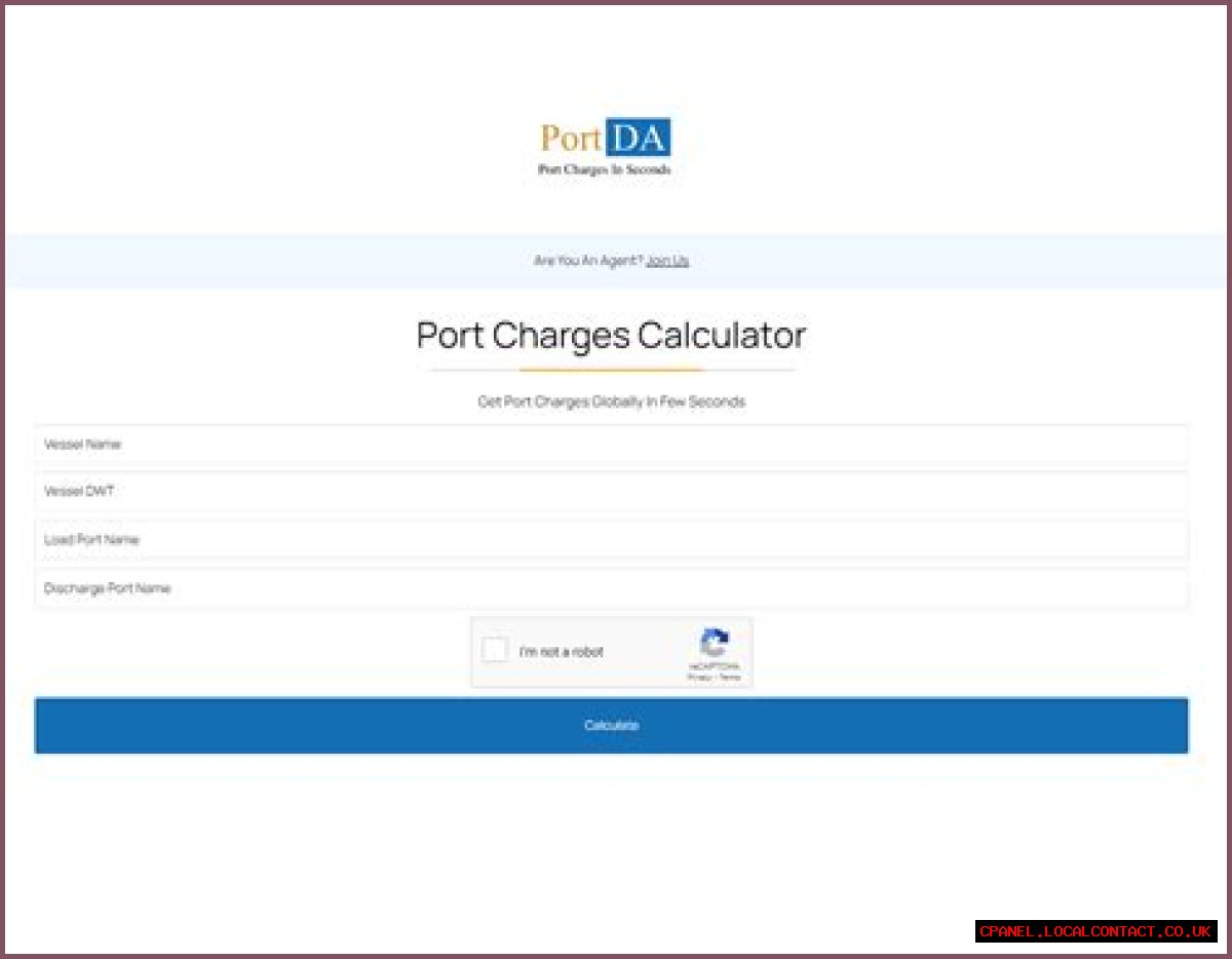 How are port charges calculated?
