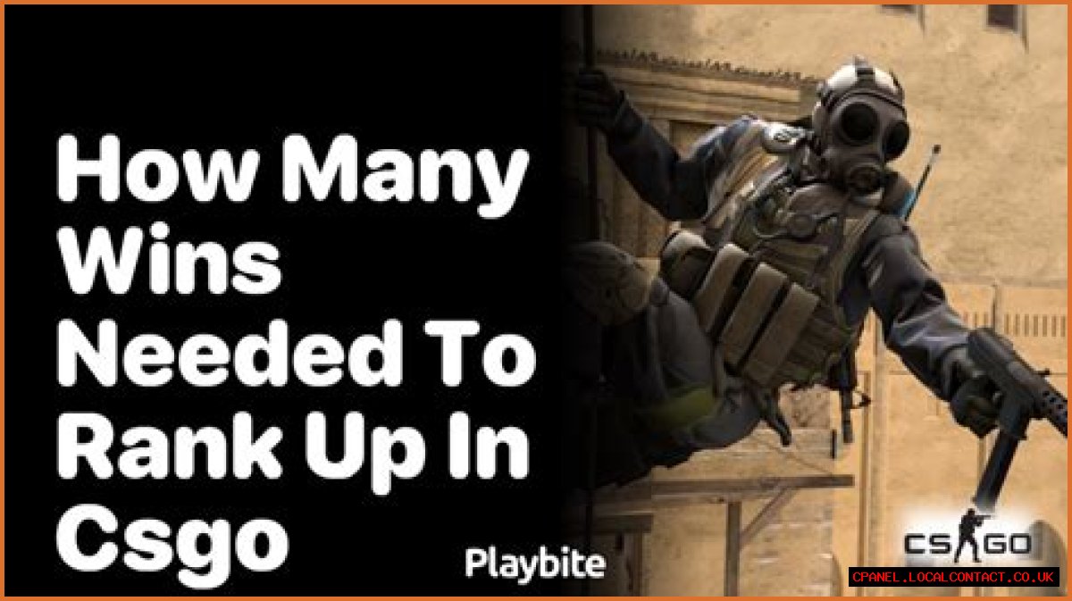 How many wins do you need to rank up in csgo