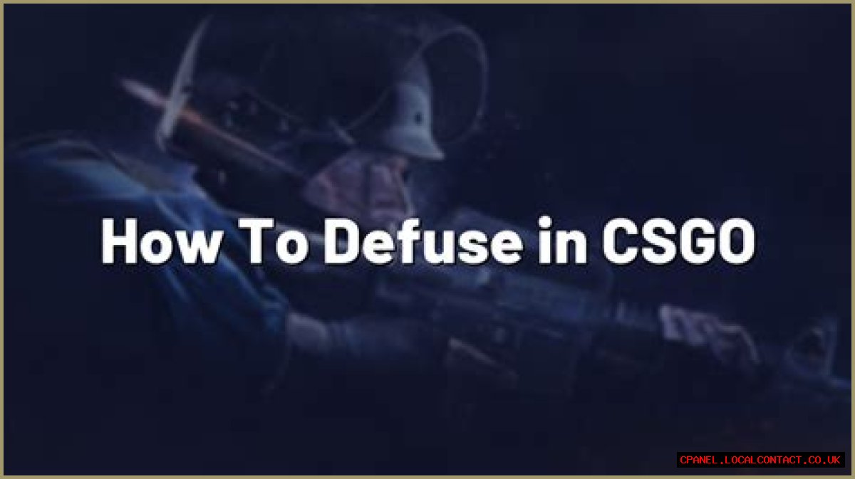 How to defuse in csgo