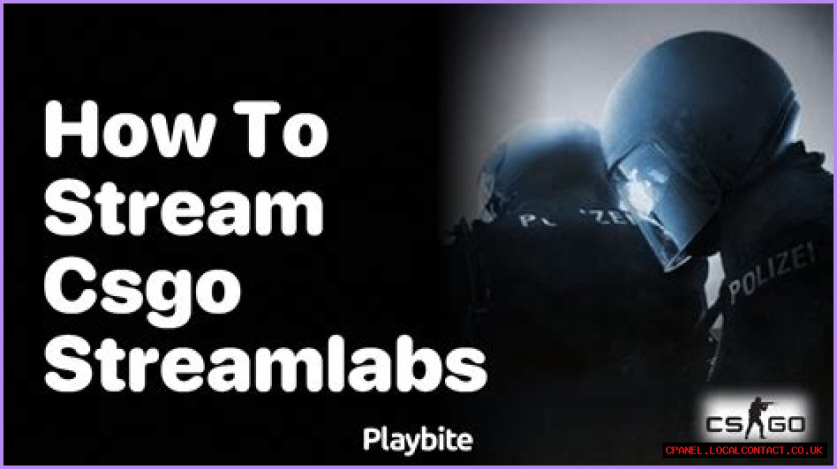 How to stream csgo on streamlabs