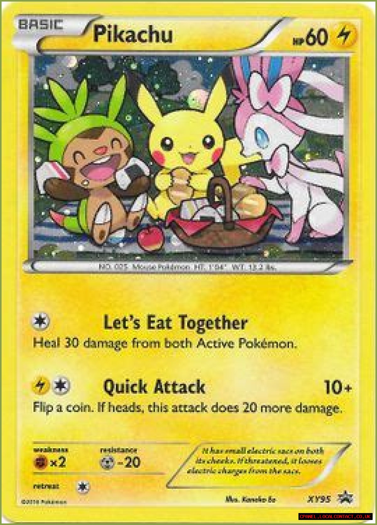 Pikachu (XY Promo 95) - Bulbapedia, the community-driven Pokémon encyclopedia