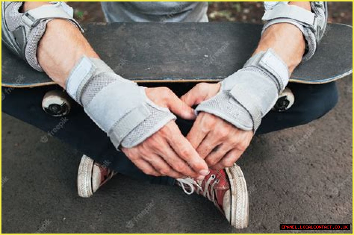 Protective items worn on a skateboarder's elbows