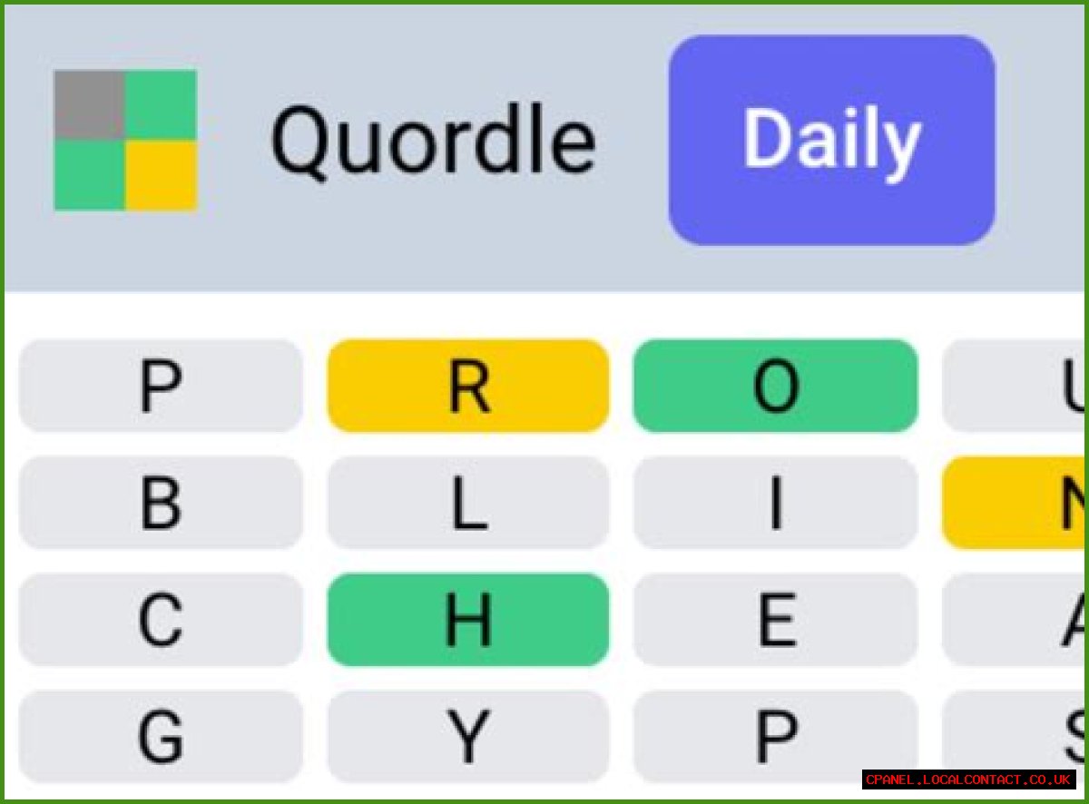 Quordle, a four quadrant Wordle-type game, is evil, awesome and a time suck