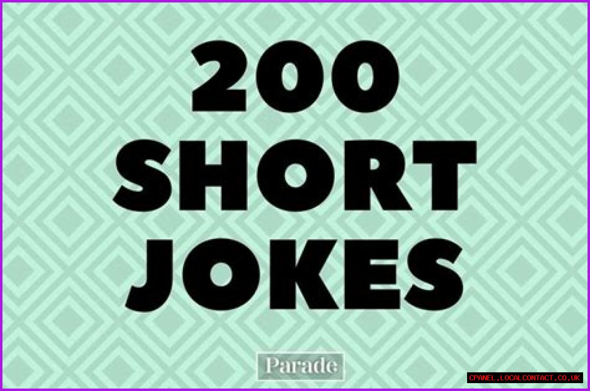 Short Jokes For Adults: A Collection Of Quick Laughs
