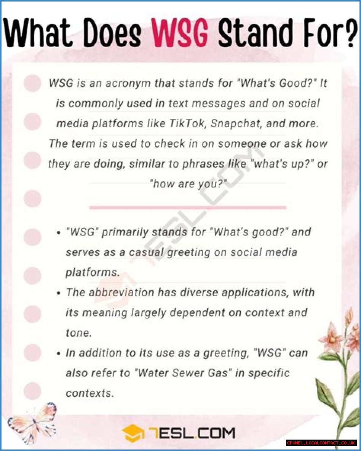 Unraveling The Mystery: What Does WSG Mean In Text?