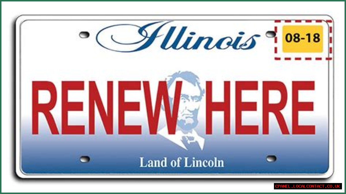 Where can I renew my Illinois license plate sticker?